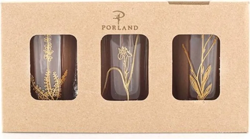 Porland Botanical Mini 3-Piece Glass Set 100CC
