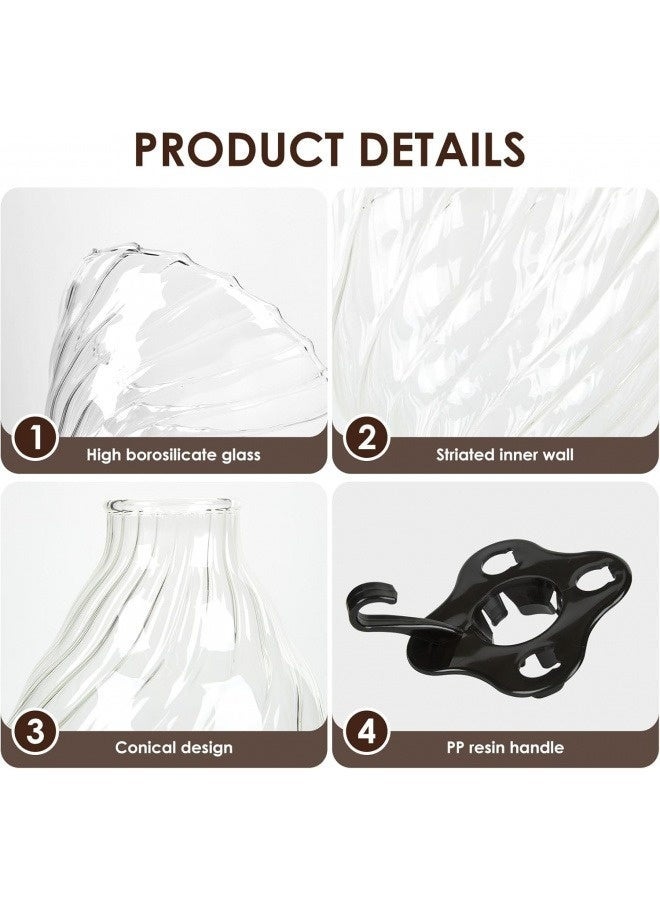 CRISTAL Luxury 800ML transparent borosilicate cloud coffee pot, elegant handmade brewing coffee pot, shared karaoke, suitable for family coffee shops - Image 5