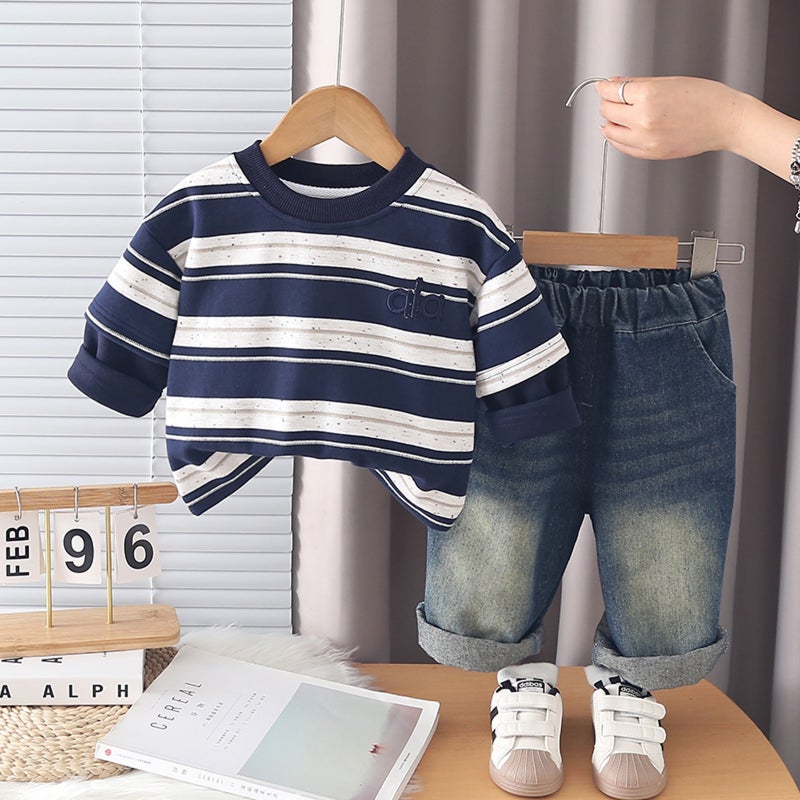 ChicPoint 2 Pcs 2-5years Boys Pants Suit - Image 1