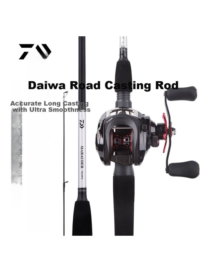 Daiwa عصا صيد دايوا مارودر كربون بطول 2.14م مقبض مستقيم (عصا فقط، بدون بكرة أو ملحقات) - Image 1