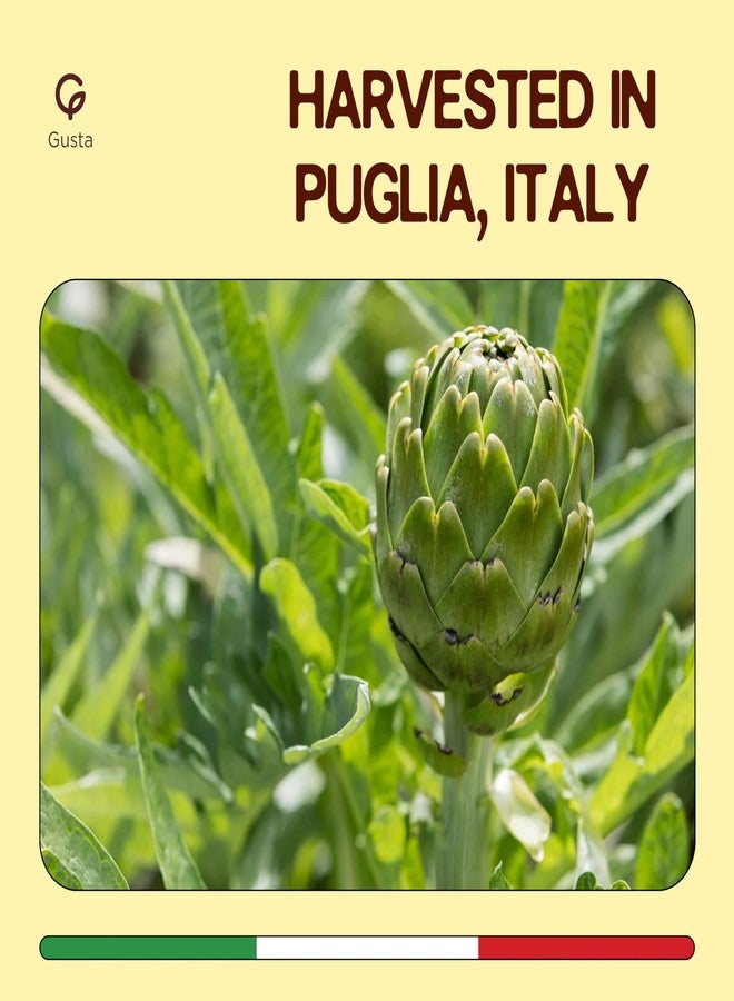 Gusta Artichokes in Olive Oil on a Bed of Spices - Made in Italy - Organic Artichokes Glass Jar with Extra Virgin Olive Oil - Non-GMO, All Natural - Perfect Snack - 9.88oz Glass Jar - Image 3