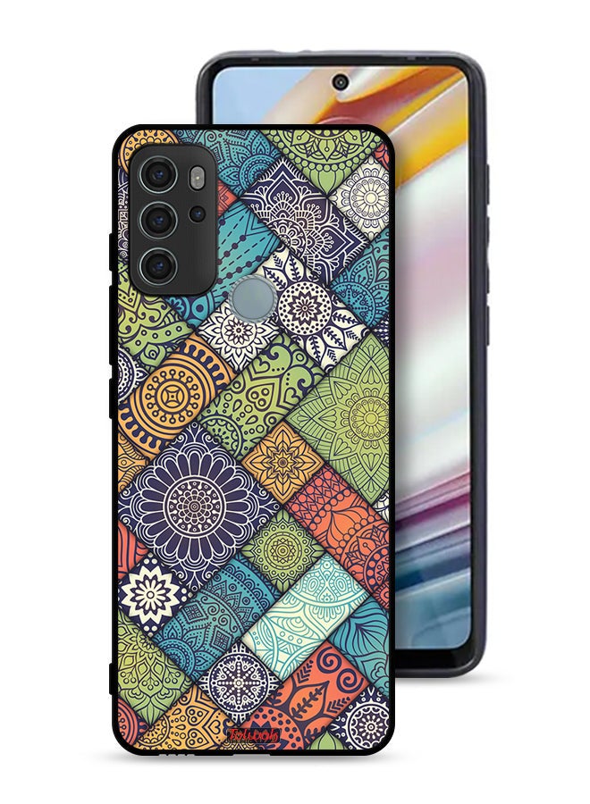 Tolwak Motorola Moto G60S Protective Case Cover Mandala Pattern - Image 1