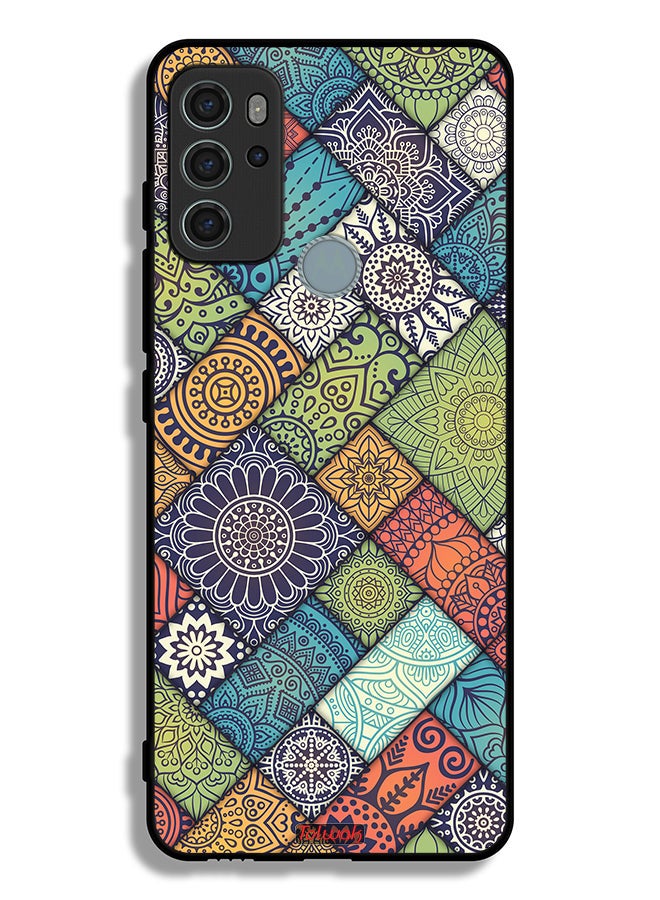 Tolwak Motorola Moto G60S Protective Case Cover Mandala Pattern - Image 2