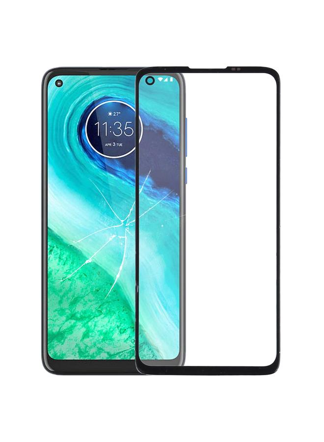 إيروريكس عدسة زجاجية خارجية للشاشة الأمامية لهاتف Motorola Moto G8 XT2045-1 (أسود) - Image 1