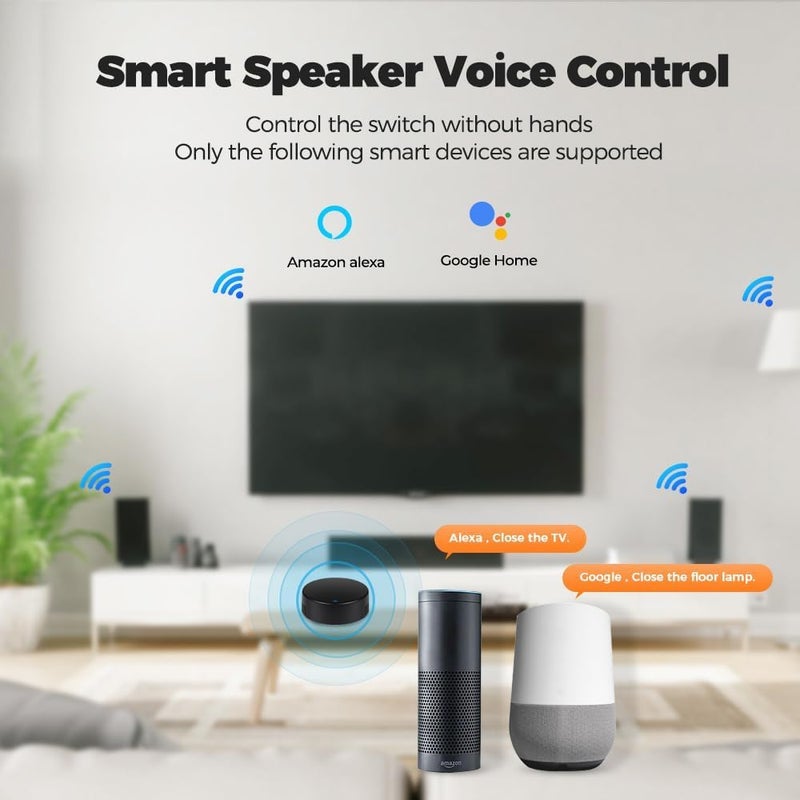 UanTii Tuya Smart IR Remote Control with Temperature Humidity, WiFi Universal Remote Controller,Smart AC Controller, Support Alexa and Works with Google Home (IR+TH) - Image 5