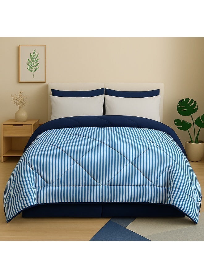 Tiba Buy One Get One Double Face Quilt  Striped Design - Image 4