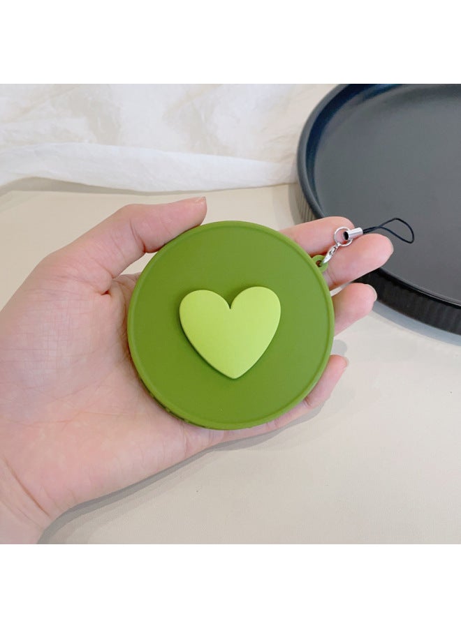 Suitable For Fuji Polonoid Instax Mini 40 Special Polonoid Silicone Lens Cover Portable Camera Cover-color:mini40-green Cover With Big Green Heart  - Image 1