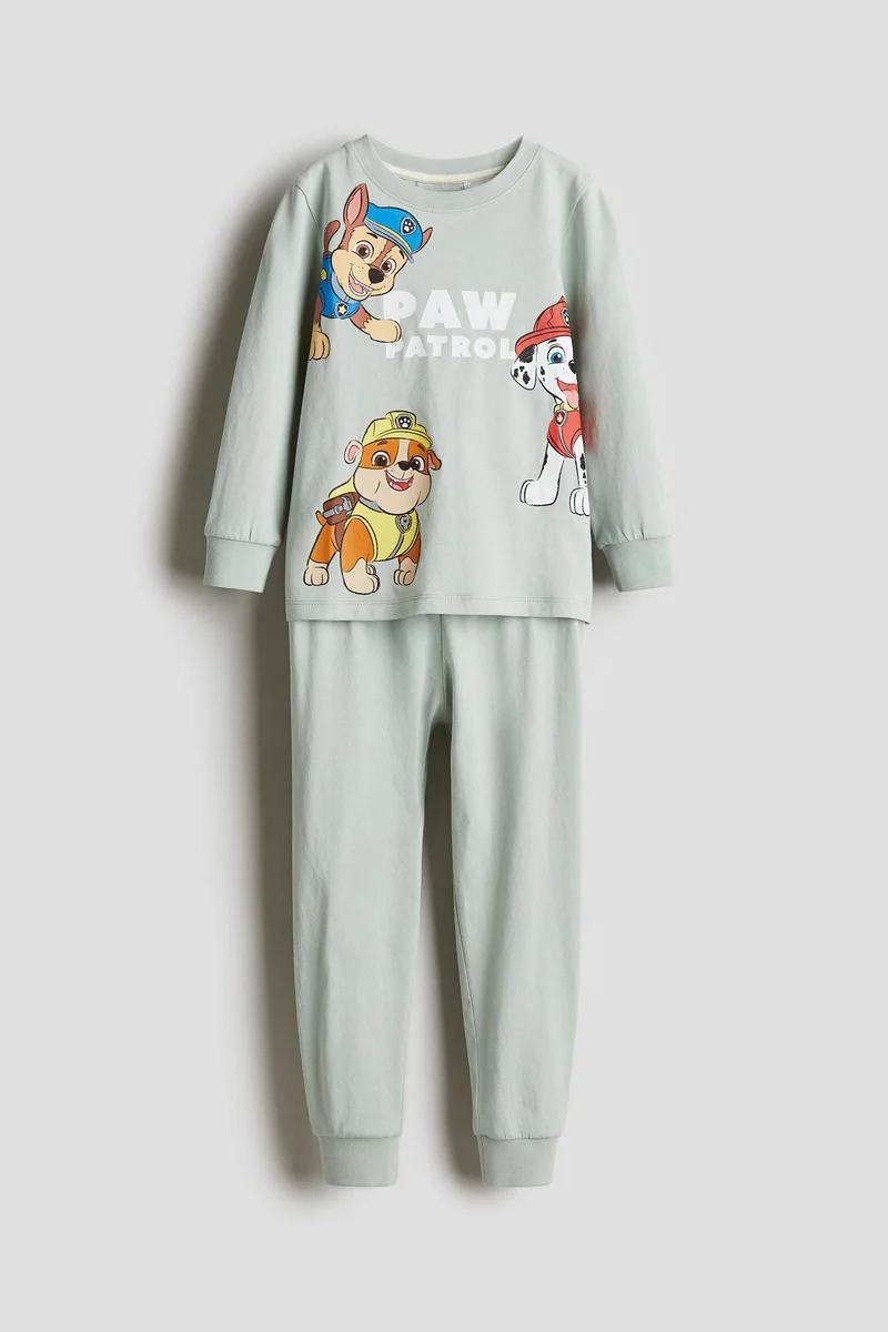 H&M Printed cotton jersey pyjamas