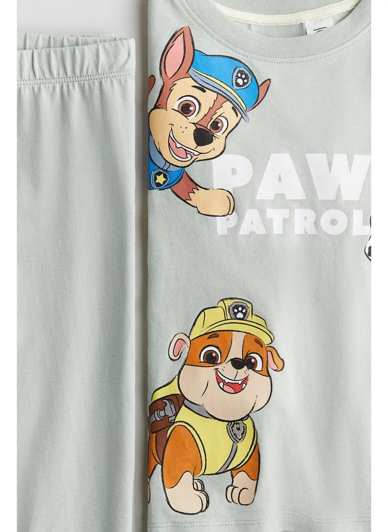 H&M Printed cotton jersey pyjamas