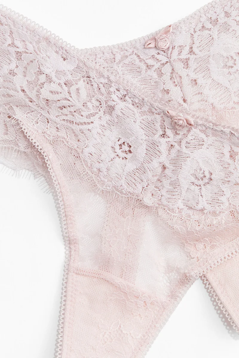 اتش اند ام سروال ثونغ من الدانتيل - عبوة من قطعتين