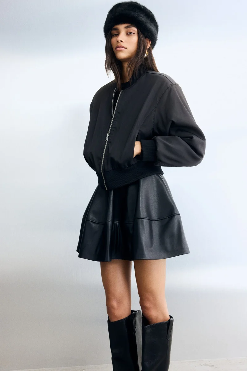 اتش اند ام جاكيت بومبر قابل للاستخدام على الوجهين