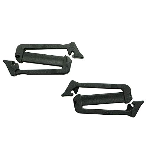 JCBIZ 8pcs Webbing Connecting Clip Black 25mm/ 1 Inch Webbing Connecting Clips Strap Buckle Tri Glides Slides Backpack Bag Clip - Image 3