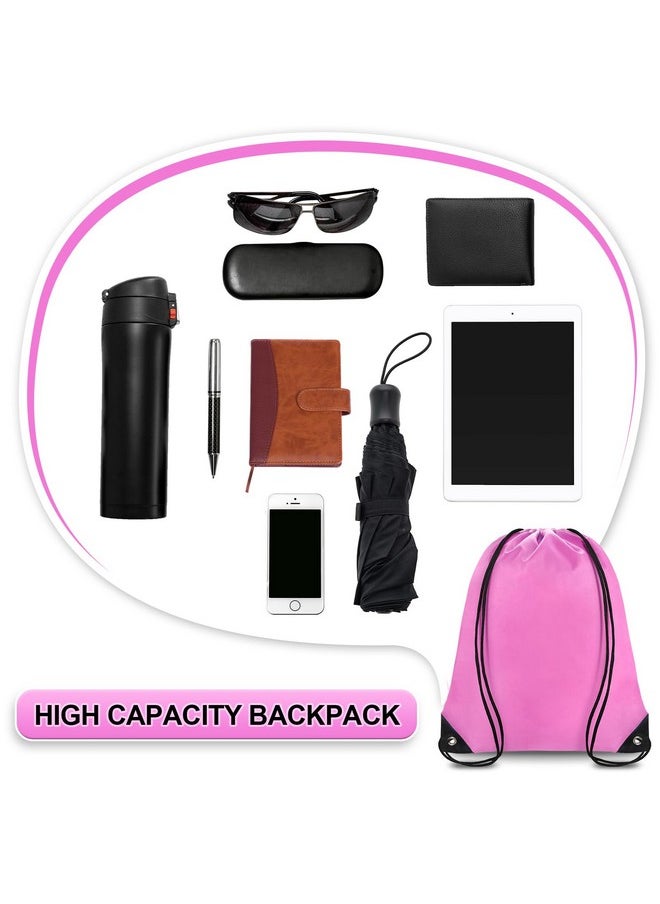 Grneric Grneric Drawstring Backpack Bulk 42 Pcs String Backpack Drawstring Bags Cinch Bag Sackpack for Men Women Gym 14 Colors  - Image 4