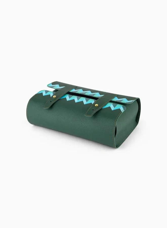 Silsal Emerald Green Bahja Tissue Box