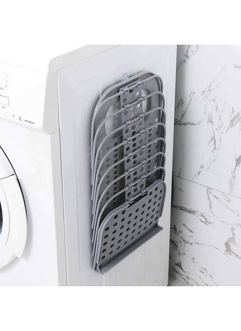 D ZOVAG Wall Mounted Hanging Laundry Baskets by D ZOVAG Folding Hampers Storage Basket Saving Space with Handle For Organizing Home Clothes Towels and Toy  - Image 4