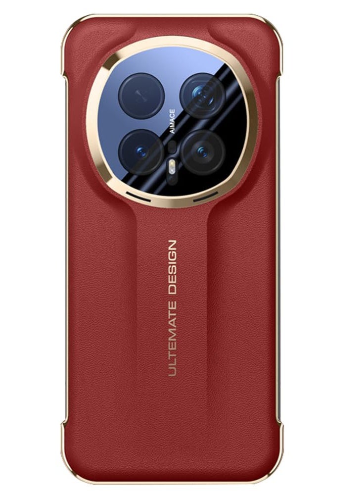 general Cover for Honor Magic 8 Pro, Full Lens Protection Leather Electroplated Case No Border Ultra Slim Shockproof Shell - Image 1