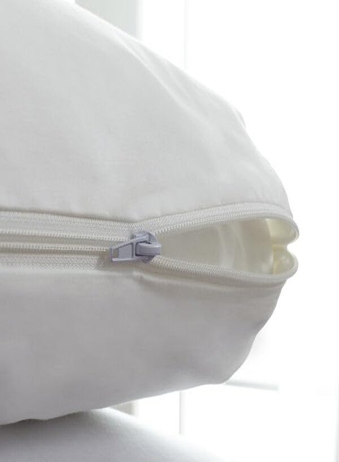 بيلوتيكس غطاء مرتبة من الريش من Pillowtex، مصنوع من القطن بنسبة 100%، مزود بسحاب للإغلاق - مقاس كامل - Image 4