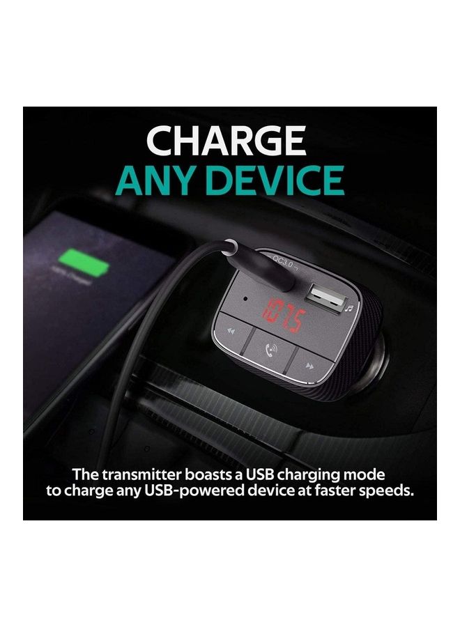 PROMATE Car Wireless FM Modulator With Quick Charge 3.0 Port - Image 5