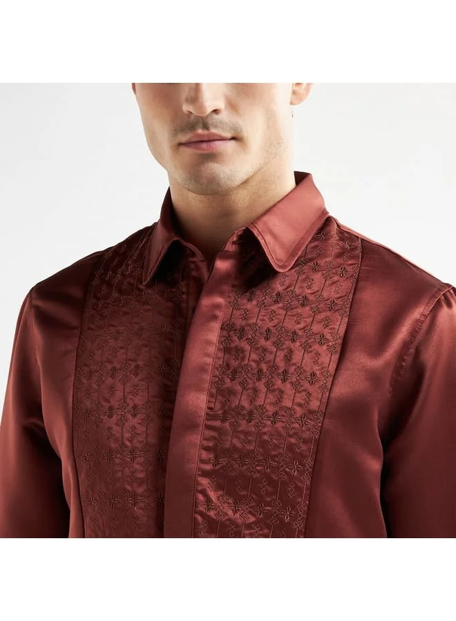 Splash FAV Dress Shirt with Embroidered Bib
