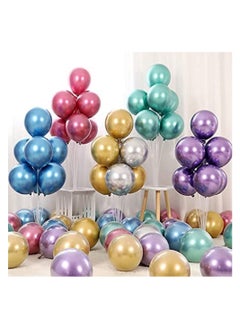 JOLLITY LLC Metallic Chrome Balloons 50 Pcs 12 Inch Helium Shiny Thicken Latex Party Decoration (Chrome Silver)  - Image 5