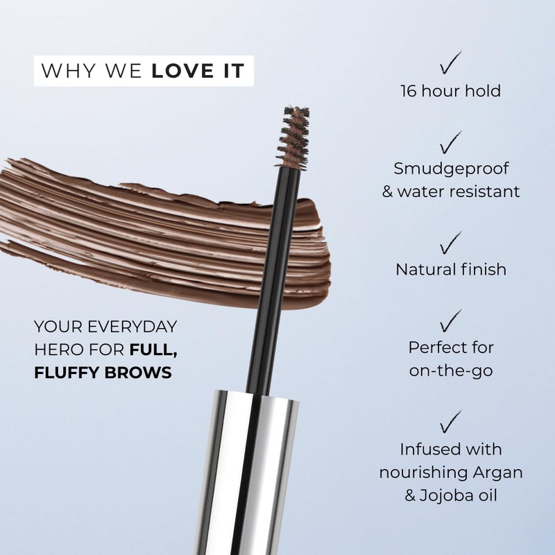 Wunderbrow Fluffy Brow Wax, 16 hour hold, Smudgeproof and Water resistant, Shade: Brunette - Image 3