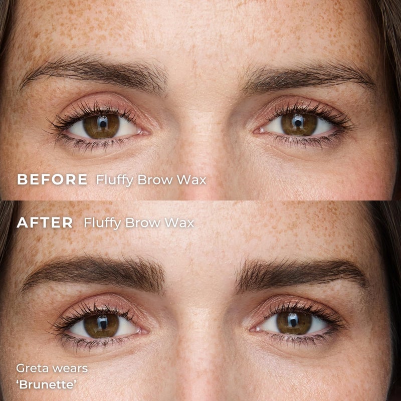 Wunderbrow Fluffy Brow Wax, 16 hour hold, Smudgeproof and Water resistant, Shade: Brunette - Image 2