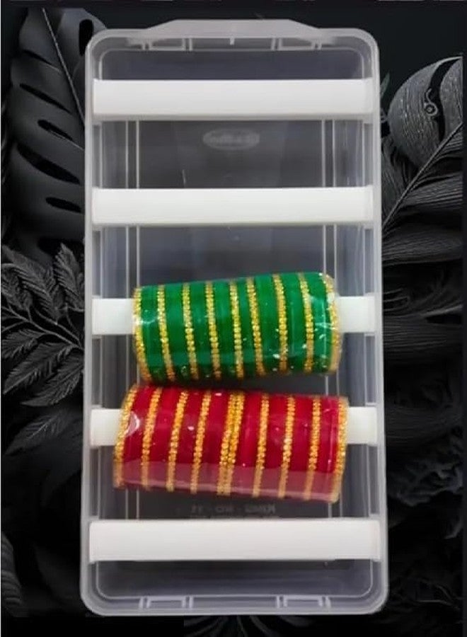 MFN 5 rod Bangle Box Chudi Set Organizer Jewelery Storage Display Box for Bangles For Women and Girls, Plastic - Image 2
