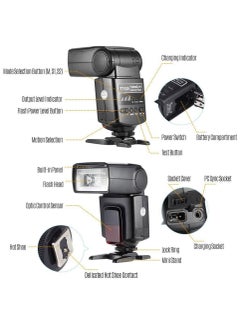 Generic TT520ⅡUniversal On-Camera Flash Electronic Speedlite + AT-16 2.4G Wireless Trigger Transmitter Guide Number 33 S1 S2 Modes Replacement for Canon Nikon Pentax  - Image 5