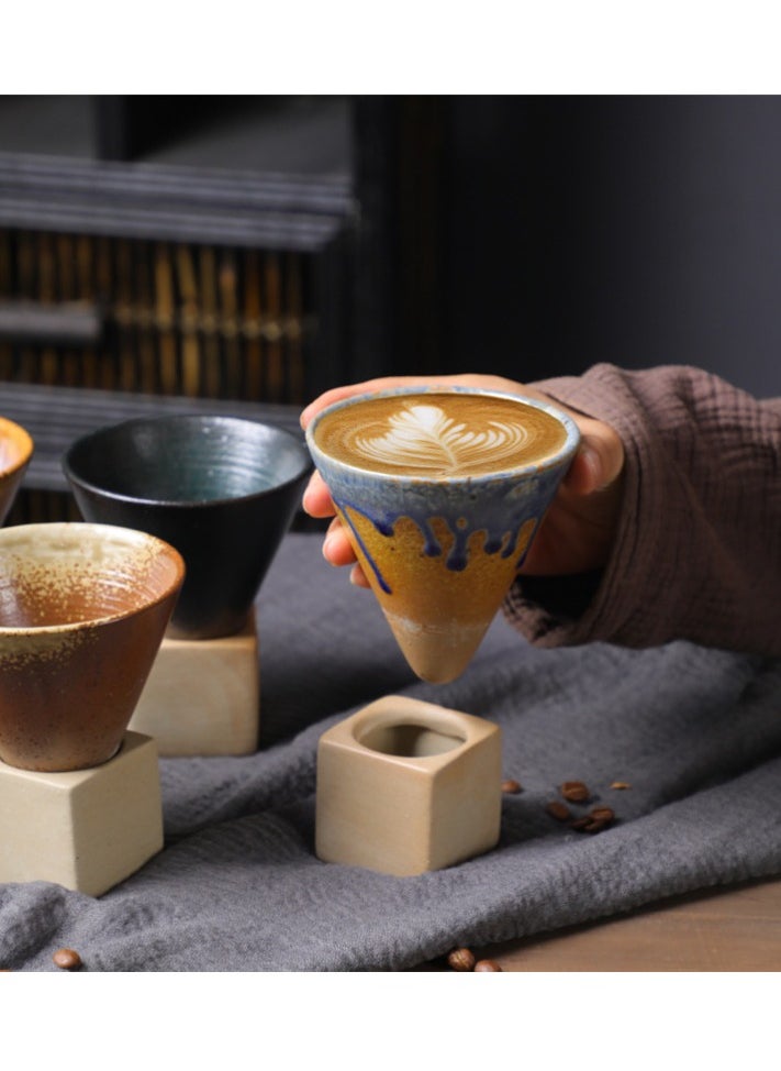 XiuWoo - Coffee ceramic cup with holder 200ml Coffee Cup Perfect For Cup or Mug Lovers - Image 1