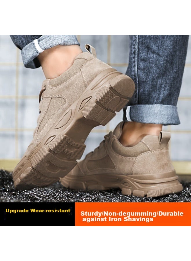 Jingtu Safety Shoes For Men, Breathable, Steel Toe Cap, Puncture-Resistant, Wear-Resistant, Protective Work Boots 0273 Size 42 - Image 4