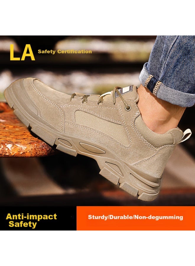 Jingtu Safety Shoes For Men, Breathable, Steel Toe Cap, Puncture-Resistant, Wear-Resistant, Protective Work Boots 0273 Size 42 - Image 5