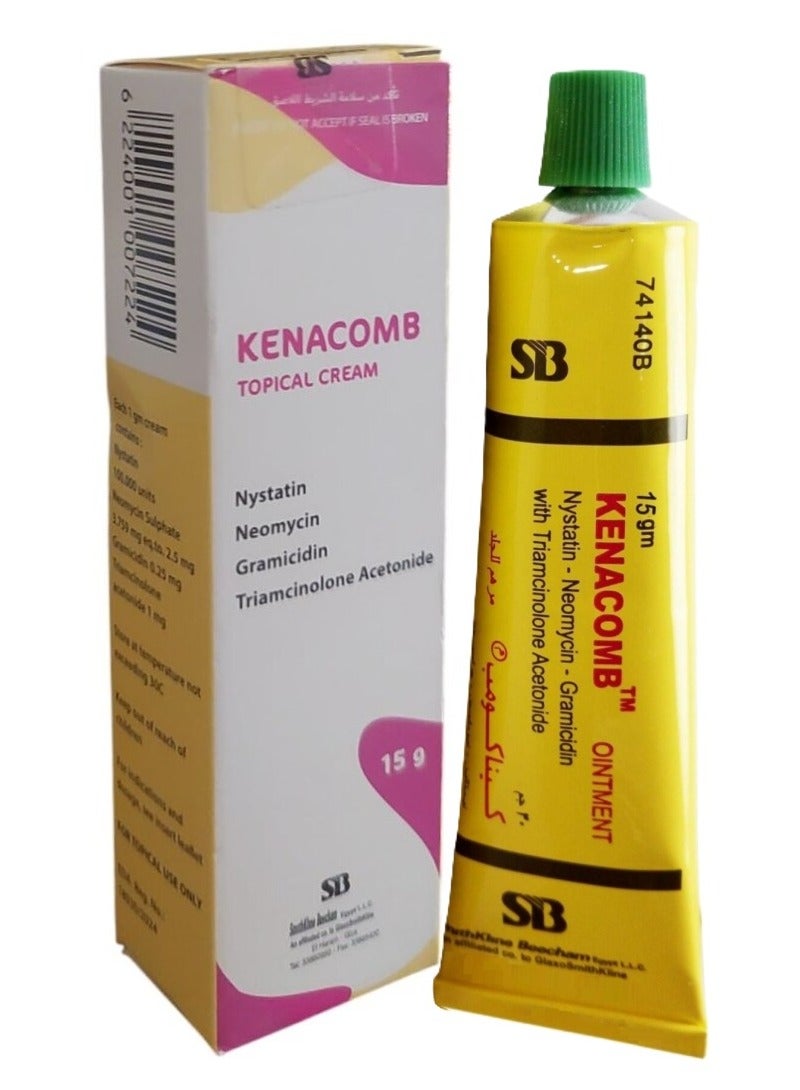 Kenacomb Pack Of 2 Pieces Original Cream 15g - Image 4