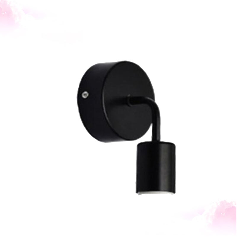 2pcs Country Style Wall Art Bedside Lamp Wall Lamp Decorative Corridor Lamp without Light Bulb (Black) - Image 1