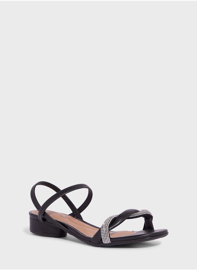 Beira Rio Adalyn Ankle Strap Low Heel Sandals  - Image 2