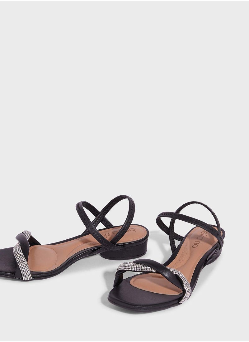 Beira Rio Adalyn Ankle Strap Low Heel Sandals  - Image 4