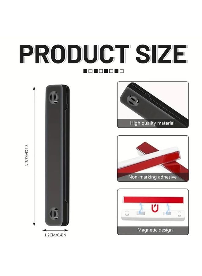 12pcs White Magnetic Fly Screen Clips Self Adhesive Window Mosquito Net Holder - Image 5