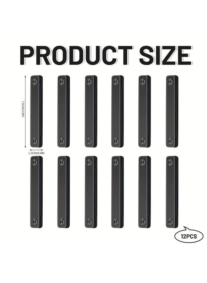 12pcs White Magnetic Fly Screen Clips Self Adhesive Window Mosquito Net Holder - Image 3