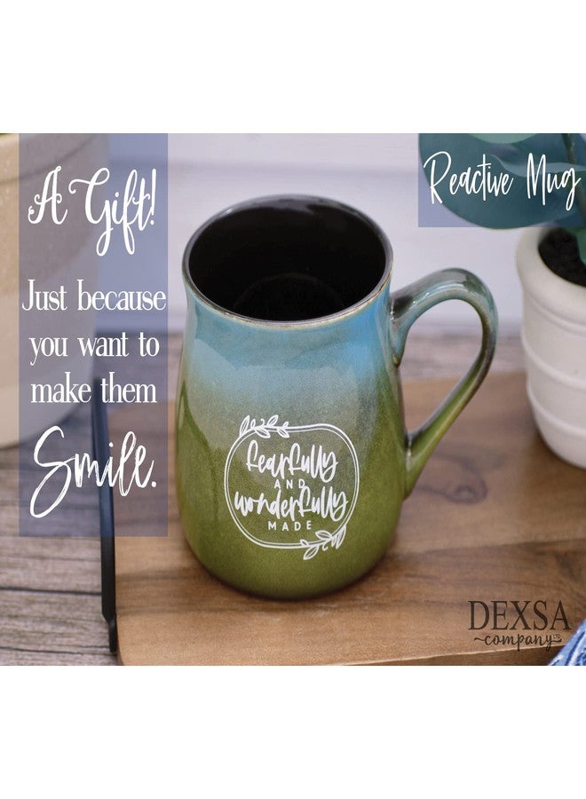 Dexsa Ceramic Designer Coffee Mug | Fearfully and wonderfully made | Holds 16 ounces | Dishwasher and Microwave Safe | Great for Coffee, Tea, Soups, Hot Chocolate - Image 3