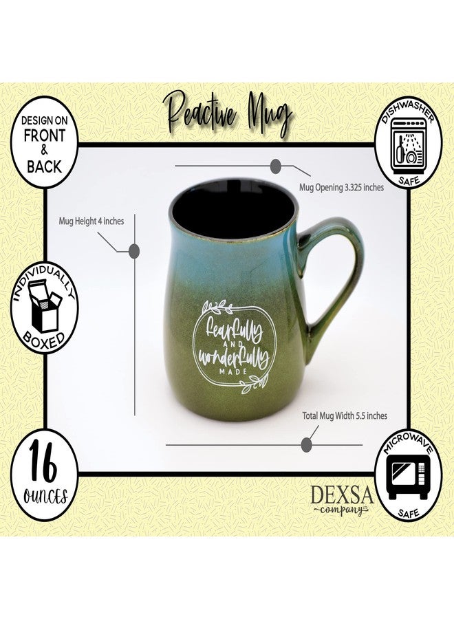 Dexsa Ceramic Designer Coffee Mug | Fearfully and wonderfully made | Holds 16 ounces | Dishwasher and Microwave Safe | Great for Coffee, Tea, Soups, Hot Chocolate - Image 5