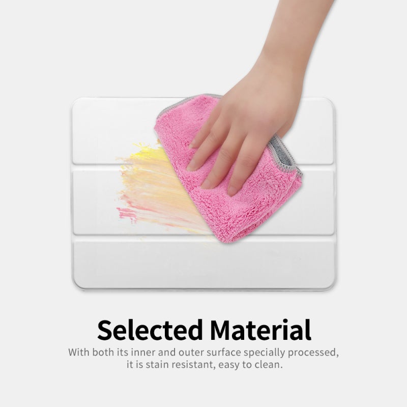 Stain-Resistant Protective Case White Magnetic & Convenient - Auto Sleep/Wake Protective Case for iPad Pro 12.9 (2018/2020/2021) Tablet Users - Image 2