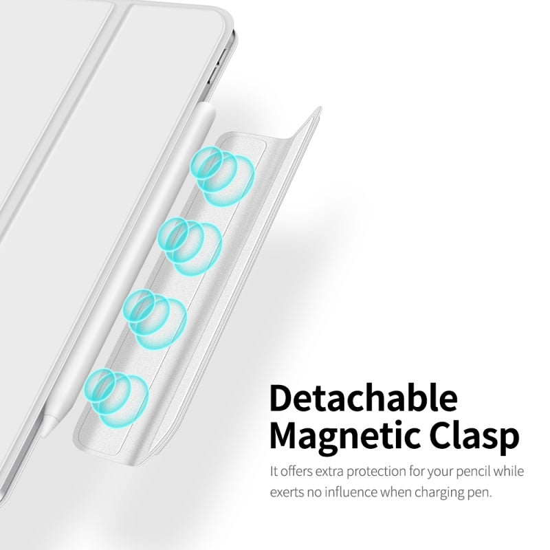 Stain-Resistant Protective Case White Magnetic & Convenient - Auto Sleep/Wake Protective Case for iPad Pro 12.9 (2018/2020/2021) Tablet Users - Image 5