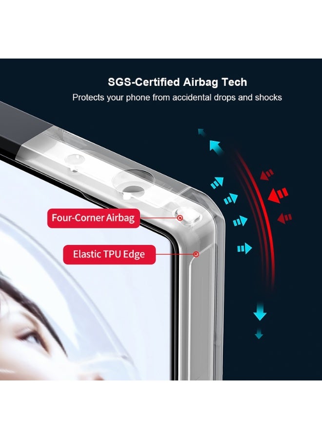 For ZTE Nubia Red Magic 11Pro / 11 Pro+ Magnetic Case and Screen Protector Accessorise, TPU+PC Shookproof Protection Bumper Back Cover, Anti-Yellowing Matte Translucent Protective Casing - Image 5