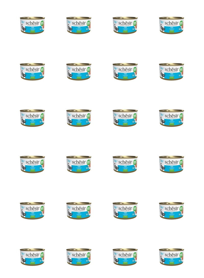 شيسر طعام القطط الرطب من شيسير كومبليمينتس في علبة جيلي - تونة 70 جم × 24 قطعة - Image 1