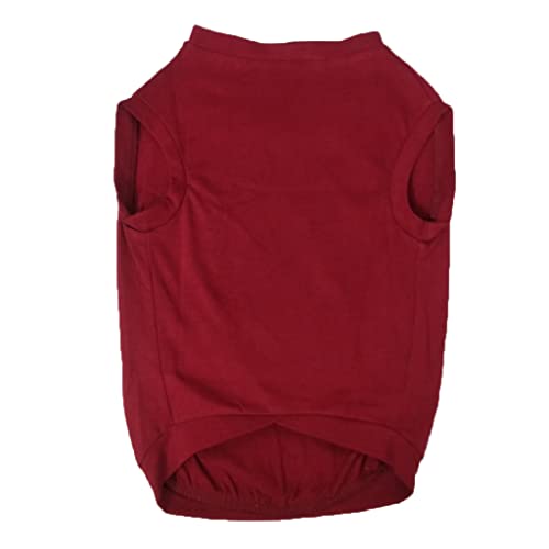 Fetcher Dark Red (Maroon) Printed 'Famous' T-Shirt for Dogs and Cats Comfortable Lightweight Animal Cloth (16" Medium) - Image 3