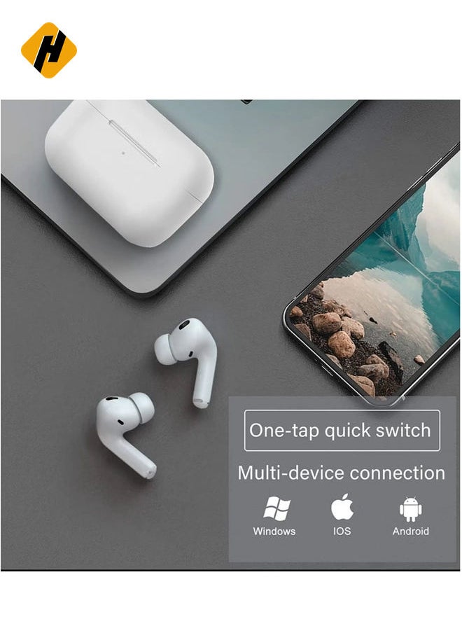 HuHa - Wireless Earbuds, Air Pods Pro [MFi Certified] Bluetooth Earbuds Stereo Earphone, Bluetooth 5.3 in-Ear Earbuds with Charging Case IPX7 Waterproof Bluetooth Headphone 30H Playtime, for iPhone/Android - Image 1