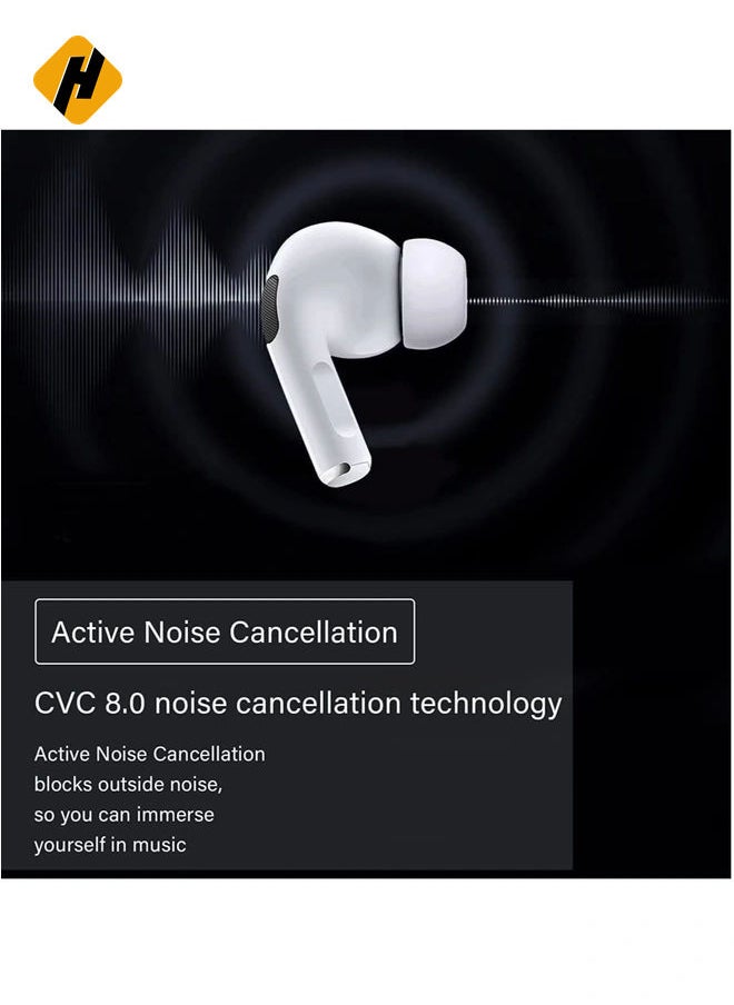 HuHa - Wireless Earbuds, Air Pods Pro [MFi Certified] Bluetooth Earbuds Stereo Earphone, Bluetooth 5.3 in-Ear Earbuds with Charging Case IPX7 Waterproof Bluetooth Headphone 30H Playtime, for iPhone/Android - Image 1