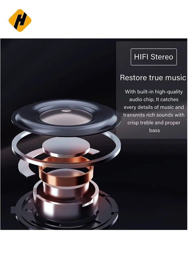 HuHa - Wireless Earbuds, Air Pods Pro [MFi Certified] Bluetooth Earbuds Stereo Earphone, Bluetooth 5.3 in-Ear Earbuds with Charging Case IPX7 Waterproof Bluetooth Headphone 30H Playtime, for iPhone/Android - Image 1