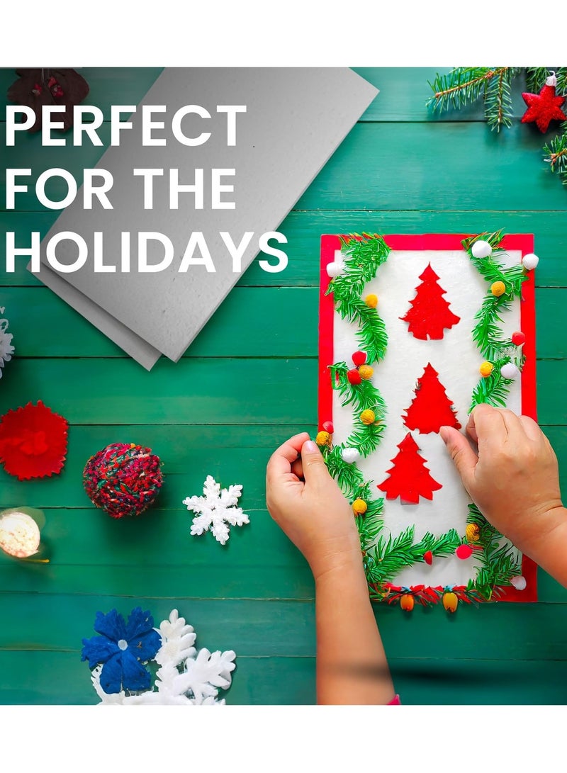 كرافت ماجيك كتل رغوة حرفية - لوح ستايروفوم مقاس 30 × 60 × 2 سم للنحت والحرف اليدوية والنمذجة والمشاريع المدرسية (1 قطعة) - Image 5