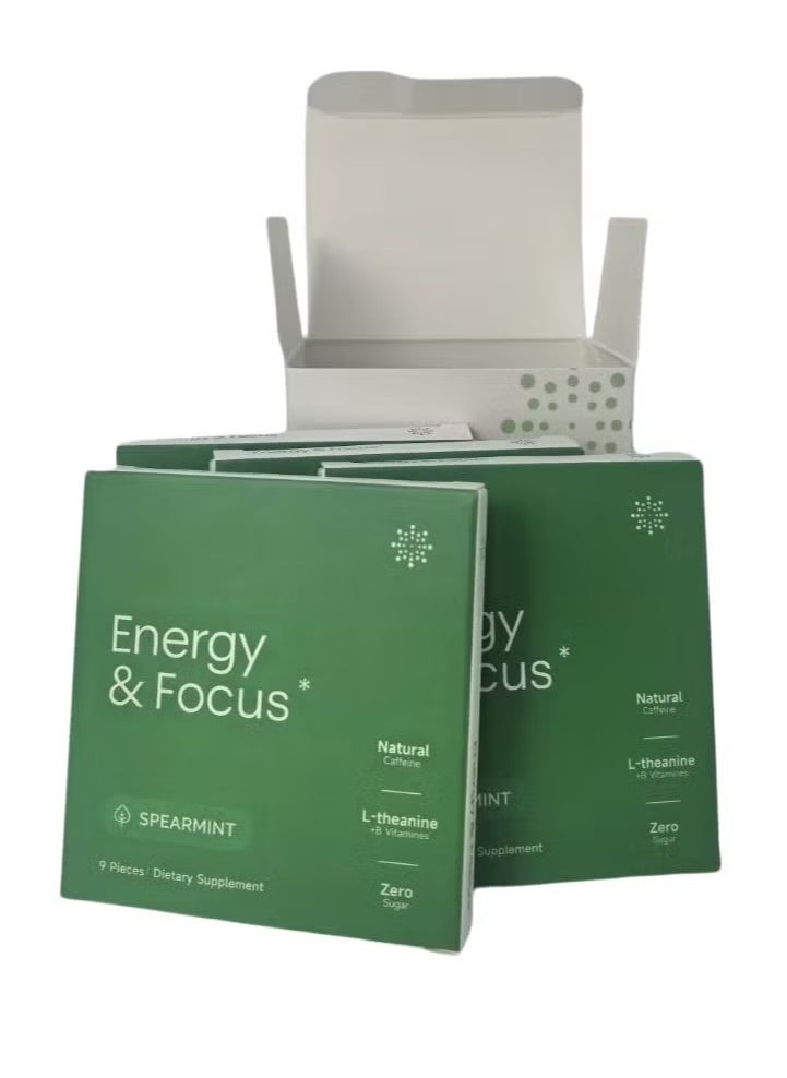 Energy Energy Caffeine Mints (54 Pieces) - Sugar Free with L-theanine + Natural Caffeine + Vitamin B12 & B6 - Nootropic Energy & Focus Supplement for Women & Men - Keto & Vegan, Peppermint Flavor  - Image 3