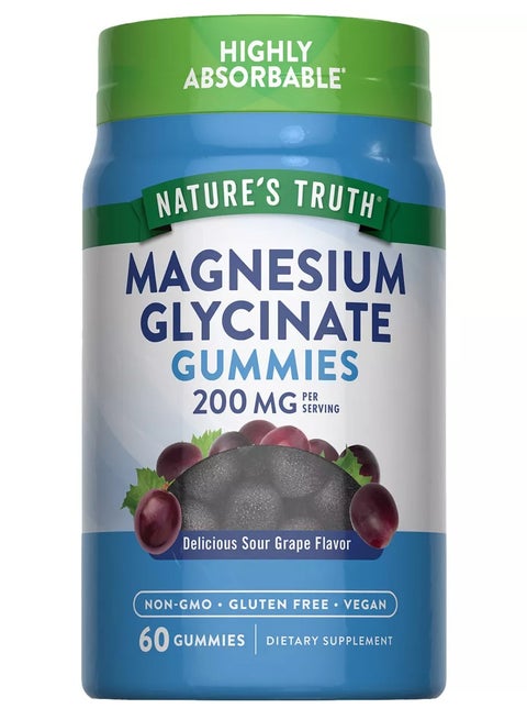 Magnesium Glycinate Gummies, 200 mg, 60 Vegan Gummies